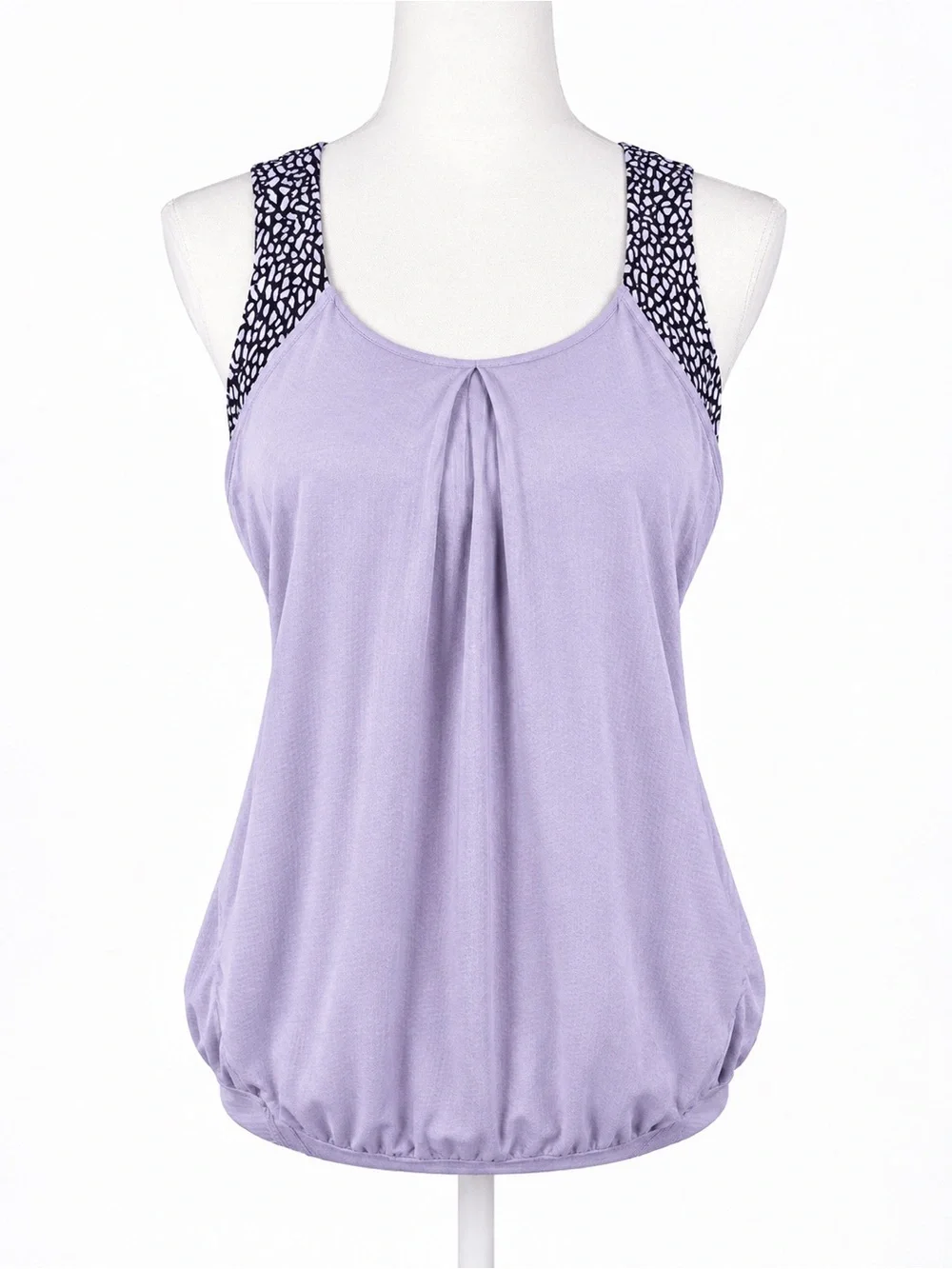Lululemon Nouveau Limits Tank In Lilac / Miss Mosaic Lilac Deep Zinfandel Size 6